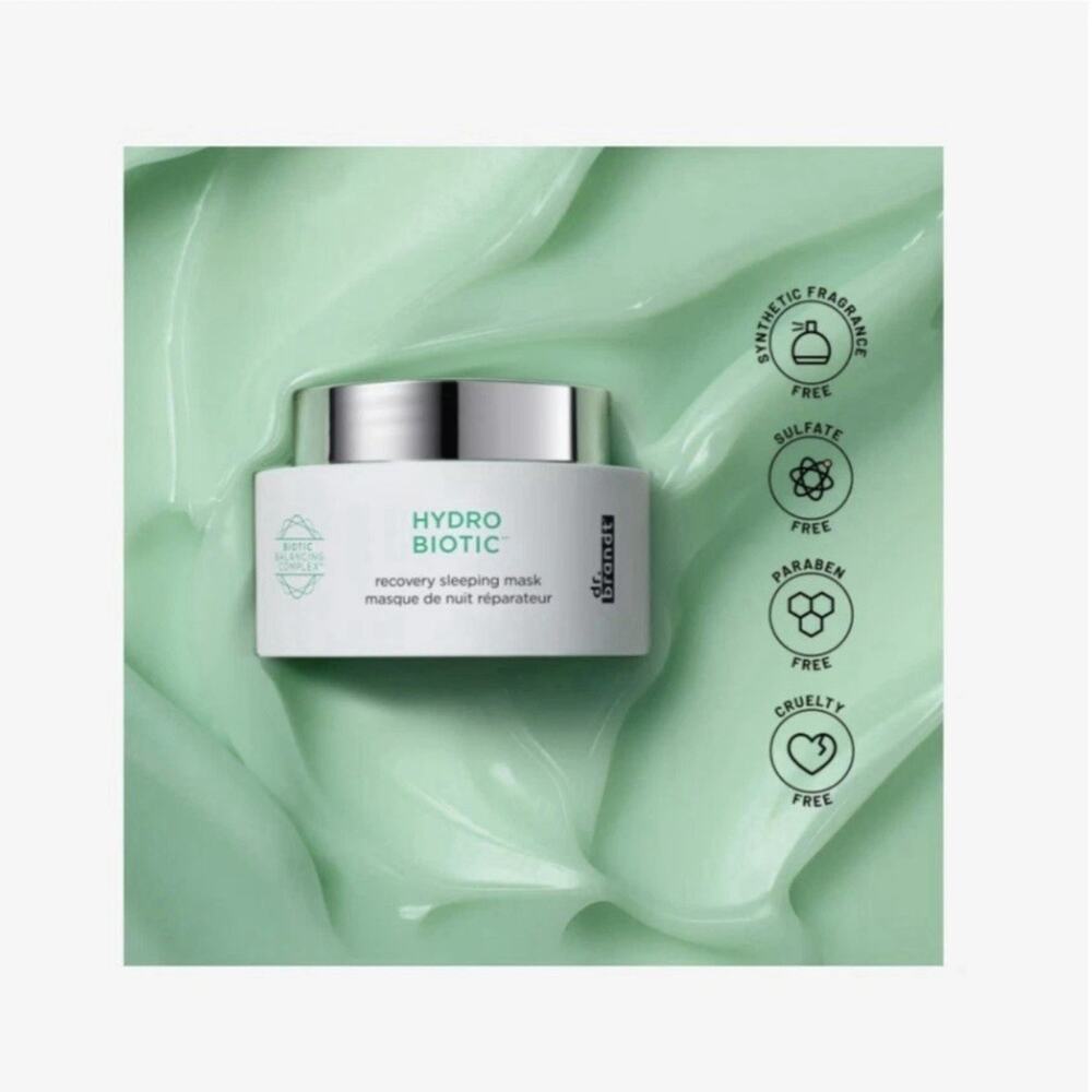 Dr. Brandt Hydro Biotic Recovery Sleeping Mask Calming Redness Probiotic 1.7 oz